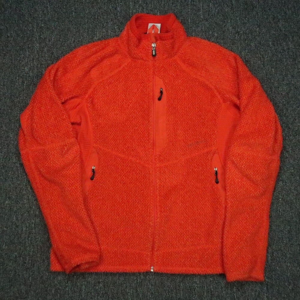 Patagonia Men’s Bright Orange Full-Zip Fleece Jacket